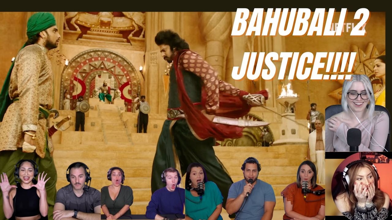 Foreigners react to Baahubali scene| Baahubali cut Sethupati's head!! Reaction Compilation
