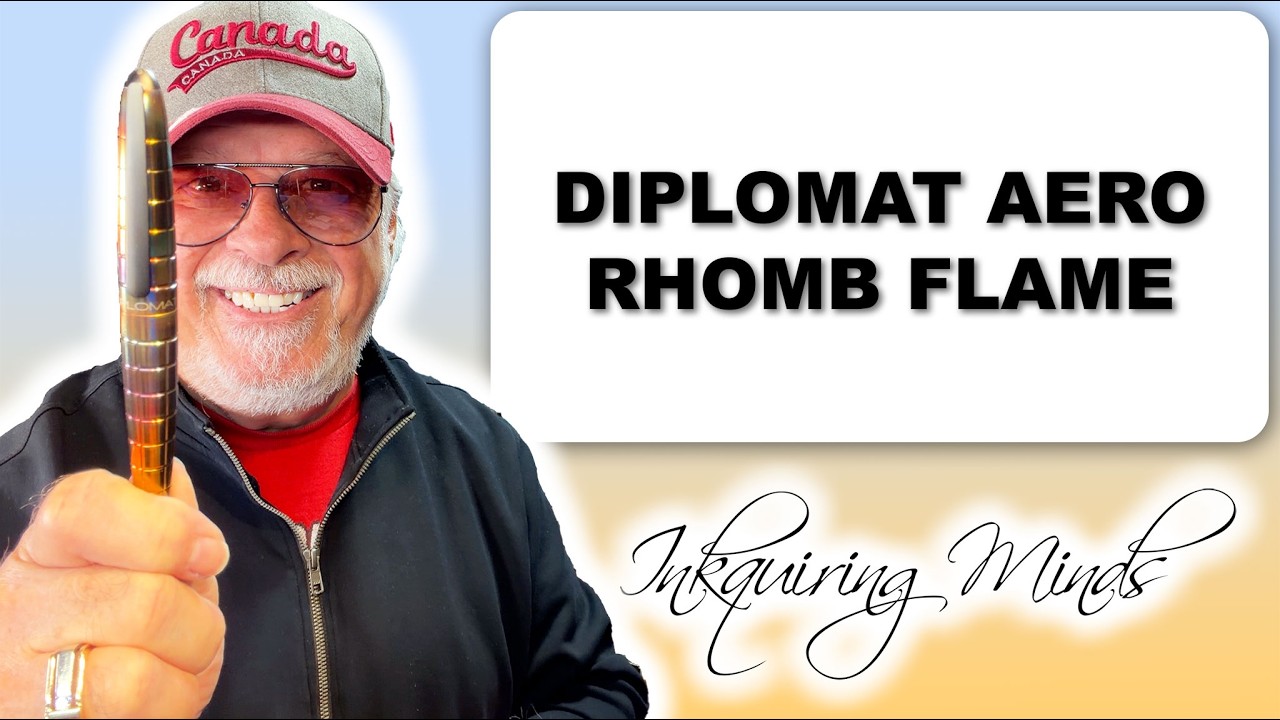 Diplomat Aero Rhomb Flame Fountain Pen