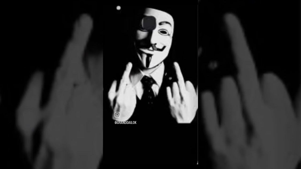 Anonymous, middle finger gesture, HD wallpaper | Peakpx