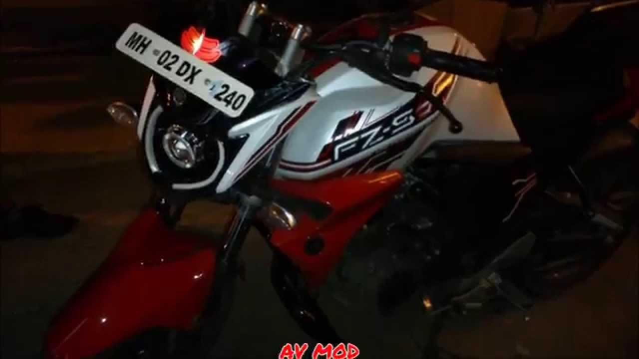 Yamaha Fz S V2 Projector Headlight With Drl By Avmod Youtube