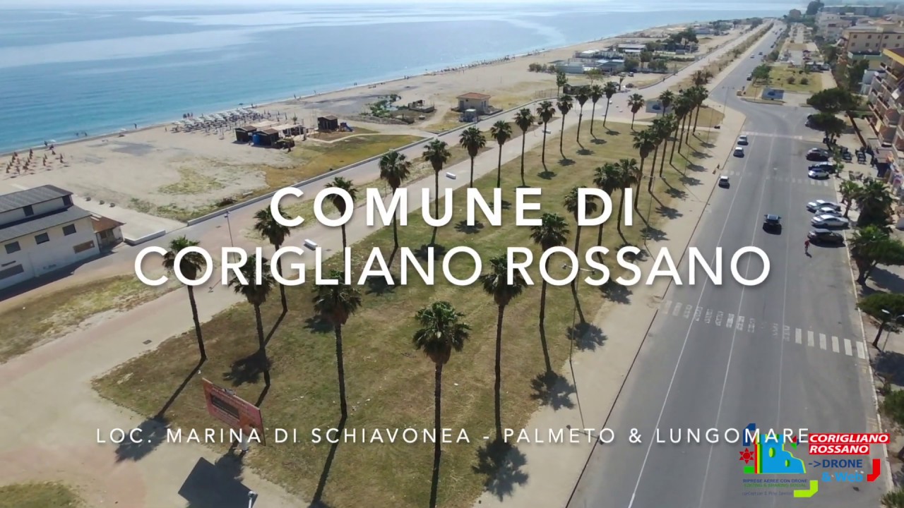 Marina di Schiavonea Lungomare e Palmeto Tour Drone