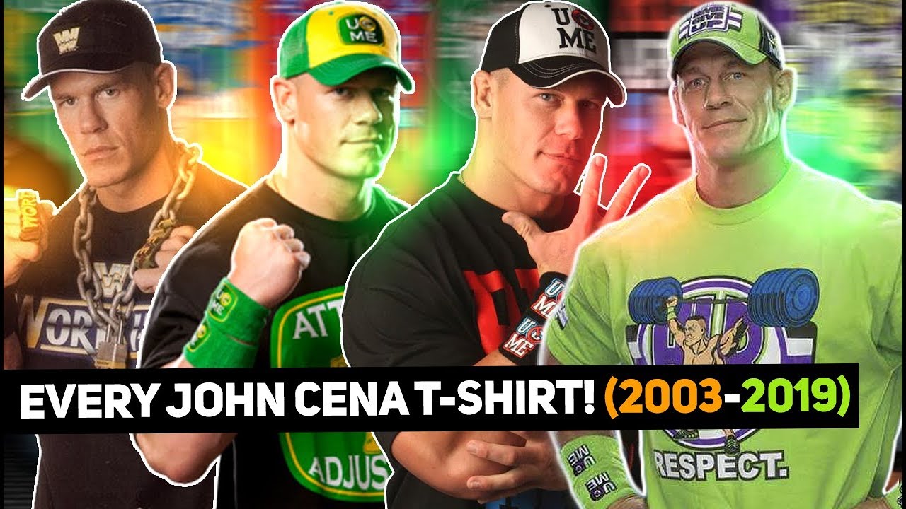 Every John Cena T-Shirt (2003-2019) 