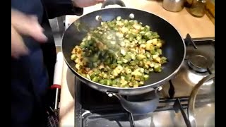 Aloo Bhindi Recipe | Stir Fried Okra & Potato | Vegetarian & Vegan Recipe