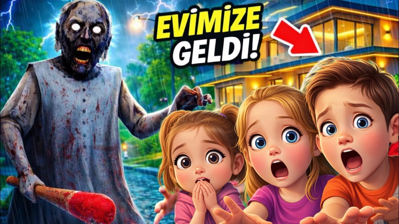 GRANNY EVİMİZE GELDİ❗️😱OYUNU BEĞENMEDİK DİYE BİZİ KORKUTTU❗️(GERÇEK HAYATTA)