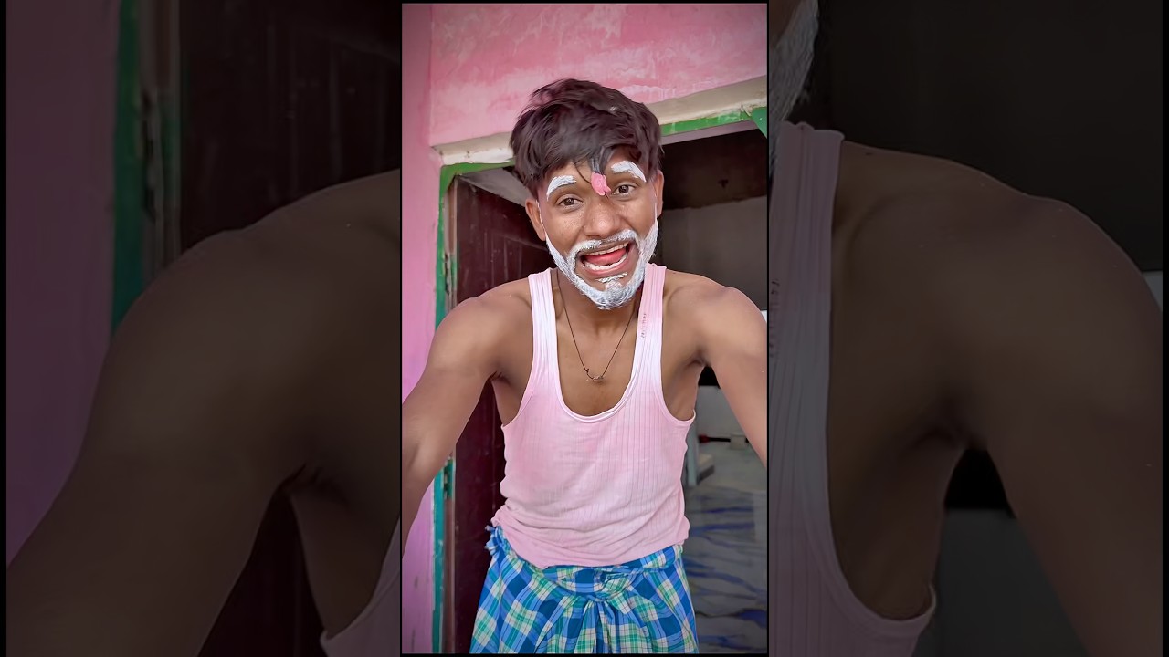 Chewingum aur papa ke Baal 🤣 #trendingshorts #virelshorts #youtubeshorts #ytshorts #funny #comedy￼￼
