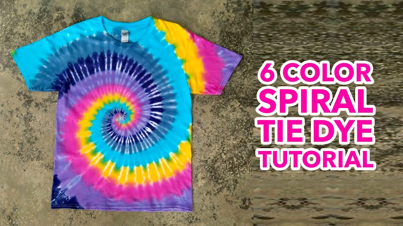 6 Color Spiral Tie Dye Tutorial | Tali at Kulay