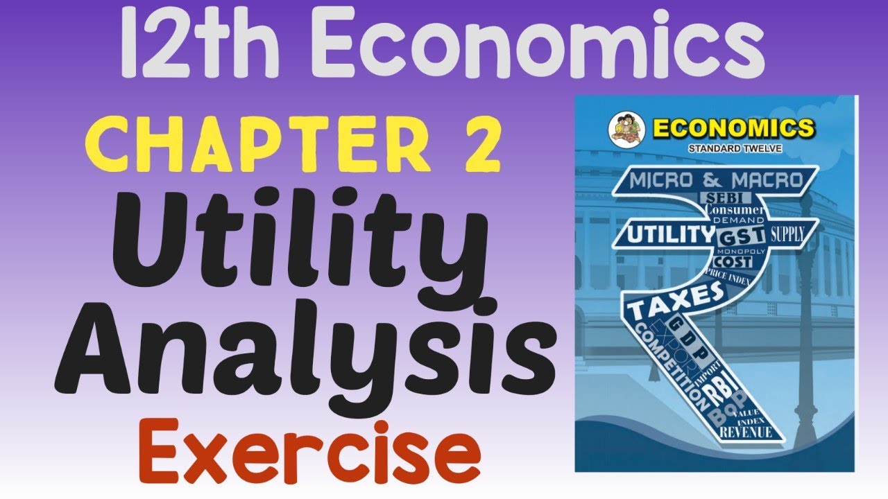Chapter 2 Utility Analysis Economics 12th Commerce Maharashtra Board New Syllabus 21 Youtube
