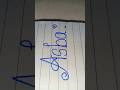 ASBA Name Art Design | Satisfying Ink My Name Series ✨#@InkmyName45#Calligraphy #Handwriting #short
