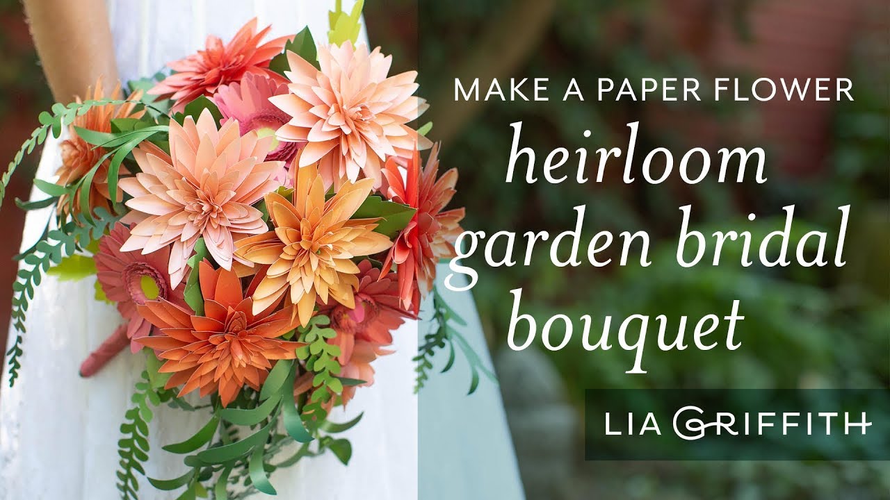 How to Make a Stunning Paper Bouquet with Dahlia Flowers and Frosted Paper Eucalyptus