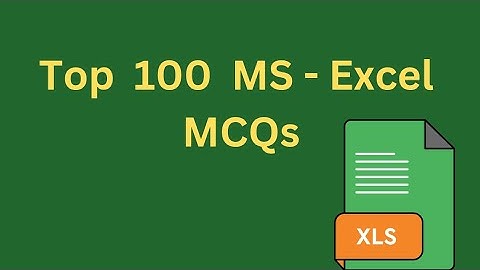 Most important Top 100 MS - Excel MCQs #computer #education #excel #shortsfeed #mcq #msExcel