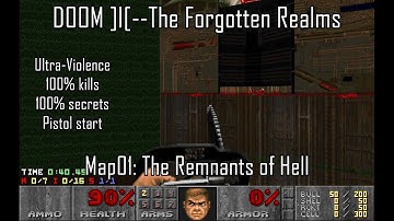 DOOM ]I[--The Forgotten Realms - Map01: The Remnants of Hell (UV-MAX)