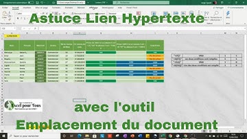 ✅ EXCEL GRATUIT : Comment Trouver une Astuce pour lien Hypertexte ?