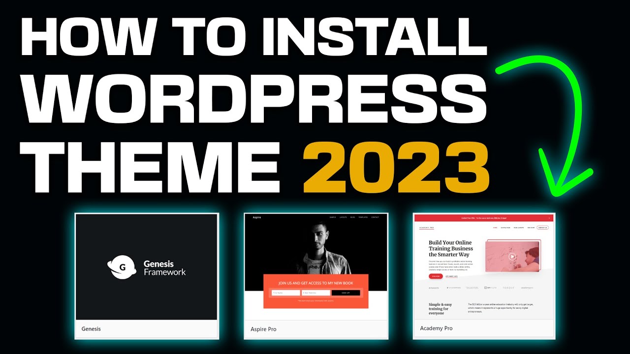How to install a Wordpress theme in 2023 - YouTube