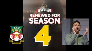 Welcome to Wrexham is RENEWED for SEASON 4 : Follow WREXHAM FC in EFL League one