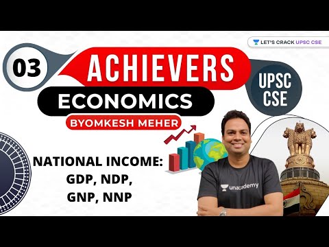 National Income - GDP, NDP, GNP, NNP | Achiever's Batch | Crack UPSC CSE/IAS 2021 | Byomkesh Meher