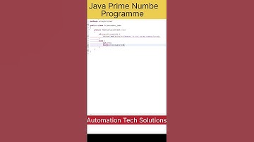 Java Prime Number programme #coding #java #interview #shorts #ytshorts #youtubeshorts #primenumber