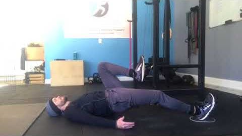 Single Leg Bridge Eccentric Hamstring Slider