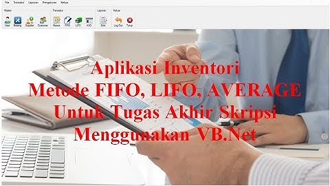 aplikasi program sistem informasi persediaan barang inventory metode fifo lifo average
