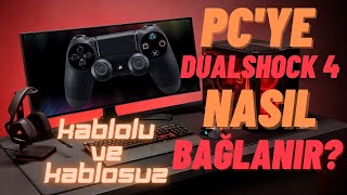 PC'ye DualShock 4 Nasıl Bağlanır  Kablolu ve Kablosuz  PlayStation 4 Kolu  DS4 Windows