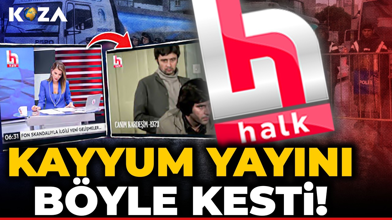 Türkiye bu görüntüyü konuşuyor Kayyum Halk TV yayınını böyle kesti