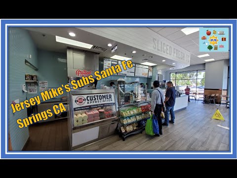 Jersey Mike's Subs Santa Fe Springs CA LA Restaurant in Gateway Plaza ALDI Burger oliBella