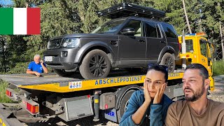 S-a stricat Land Rover-ul! Am ramas blocati in muntii din Italia