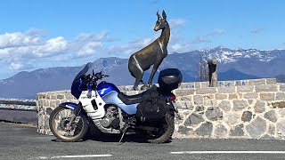 Riaño - Espinama en una Honda Transalp 600 del año 92