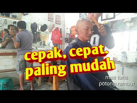 Tutorial potong rambut  cepak  paling cepat paling mudah 