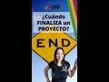 🔴 ¿Cuándo FINALIZA un Proyecto?  Más detalle en el video enlazado en el comentario 📌