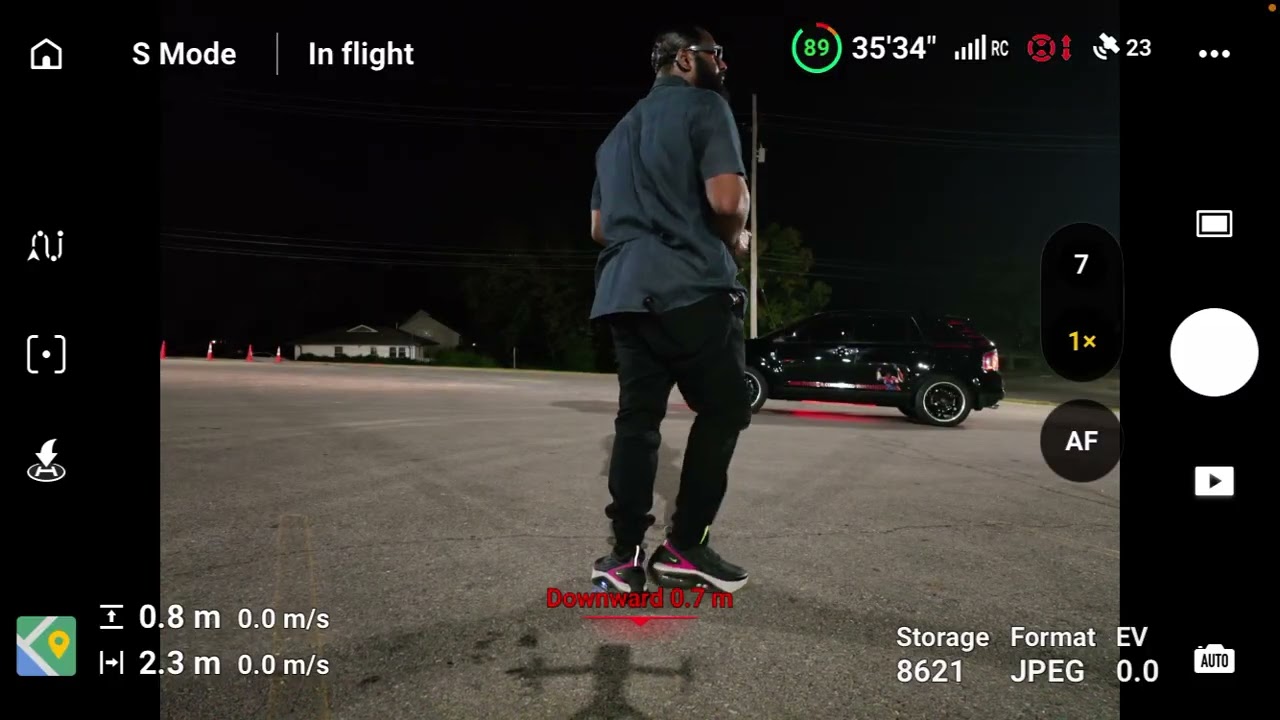 Flying the Mavic 3 & talking KC crime. I hurt my damn knee working out. Look: