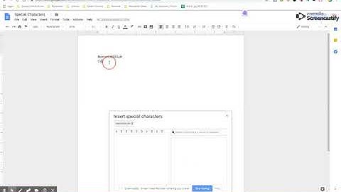 Make your own special characters in Google Docs