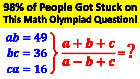 Only 2% Can Solve This Math Olympiad Question! Can You?
