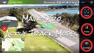 DJI Mavic Active Track Modes (Trace, Profile & Spotlight)