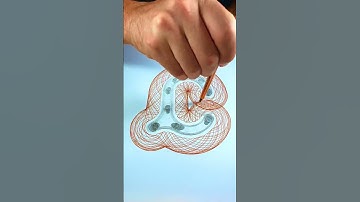 Stay until the end – the final design will amaze you! #spirographshr #asmr #art #satisfying #spirogr