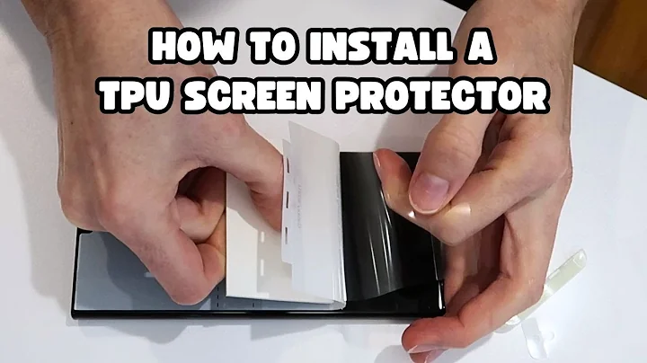 How to Install a TPU screen protector on your phone