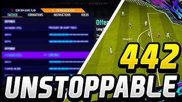 FIFA 21 | *NEW* UNSTOPPABLE 442 BEST CUSTOM TACTICS/INSTRUCTIONS - FIFA 21 ULTIMATE TEAM