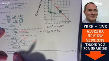 Math LIVE Lesson 28  -- Solving Problems Using Scatter Plots