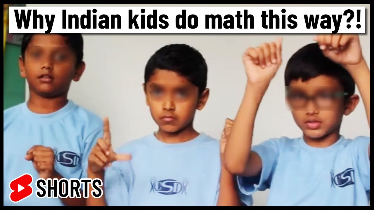 Why Indian kids do math this way?!