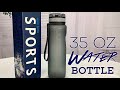 Huge 35oz Sports Water Bottle with Screen by OurLife Review