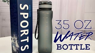 Huge 35oz Sports Water Bottle with Screen by OurLife Review