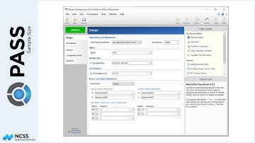 Power Comparison of Correlation Tests in PASS