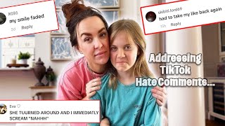 REACTING to Hurtful Tik Tok HATE comments!! is Aydah&#39;s birthday ruined??