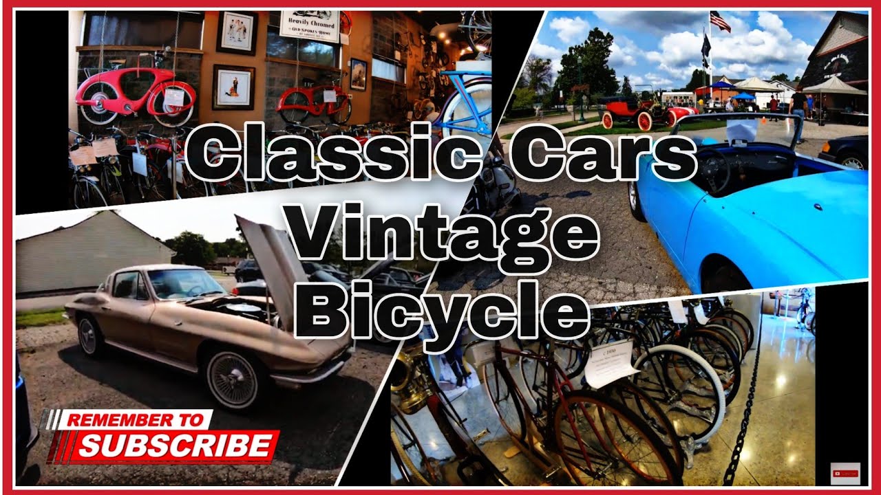 The Old Spokes Bicycle Museum And VFW Classic Car Show Grosse Ile Michigan YouTube