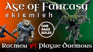 Age of Fantasy  |  Skirmish  |  Ratmen vs Plague Daemon  |  One Page Rules screenshot 5