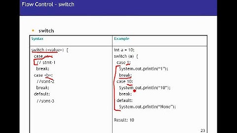 Java Tutorial 05 - Java Flow Control