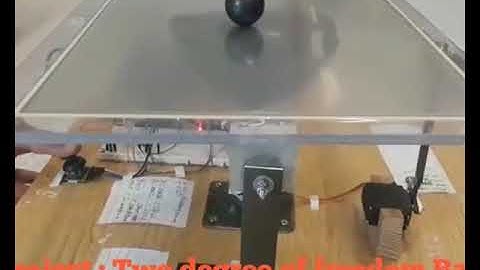 Two Degree Of Freedom Ball Balancing Plate Form with four wire Resistive Touch Screen