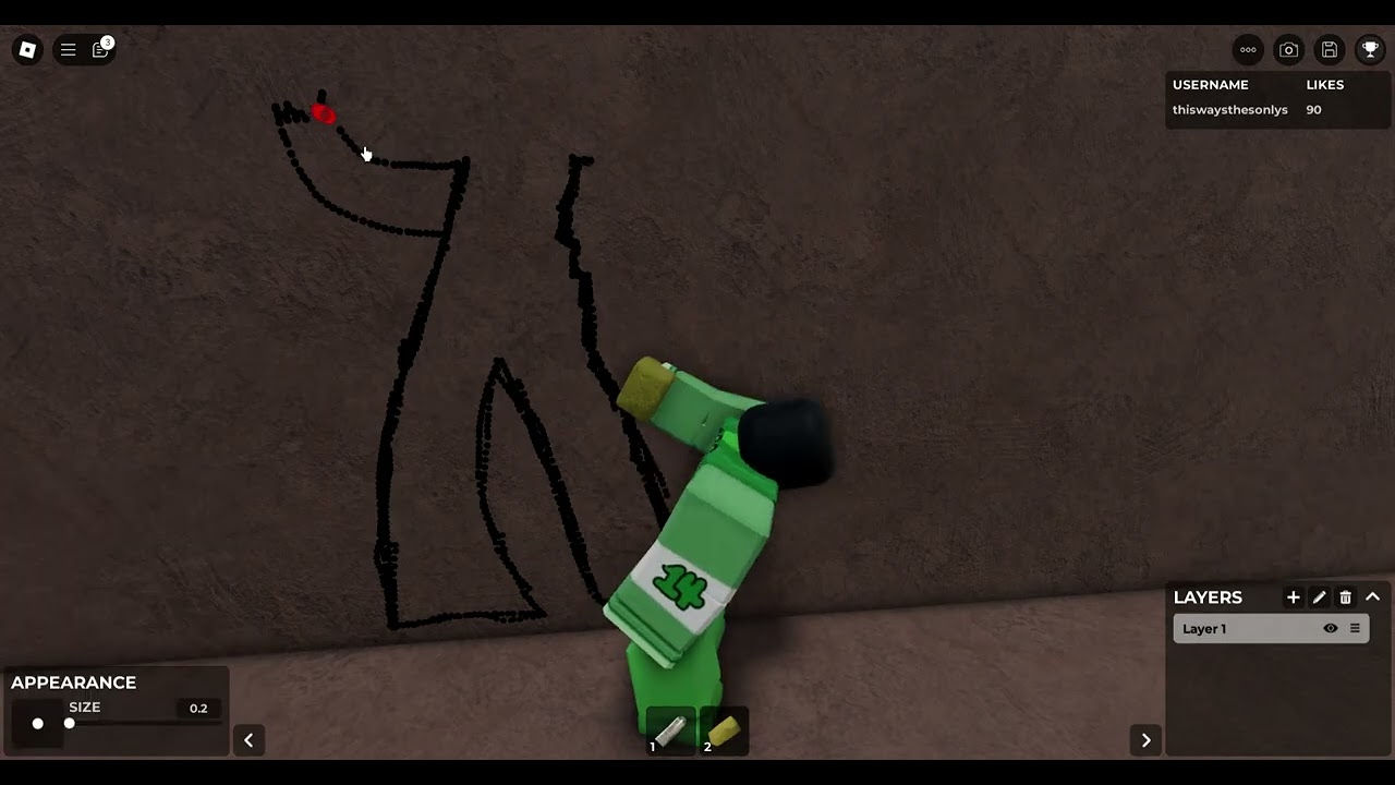 Drawing my horror art in (spray paint)