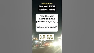 Find the next number in the pattern #shorts #maths #pattern