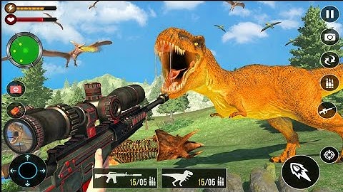 Dinosaur Hunter 3D Game - Dino Hunter 3D - Dinosaur game - Android Gameplay