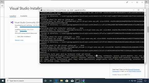 Installing Tensorflow and OpenCV with Python 3 on Windows 10